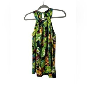RACHEL Rachel Roy Tropical Floral Halter Top - Size M